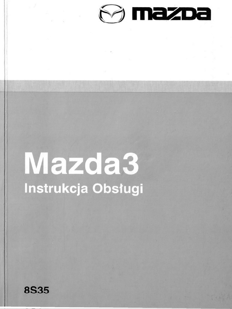 Instrukcja Obslugi Mazda 3 2008 Cars