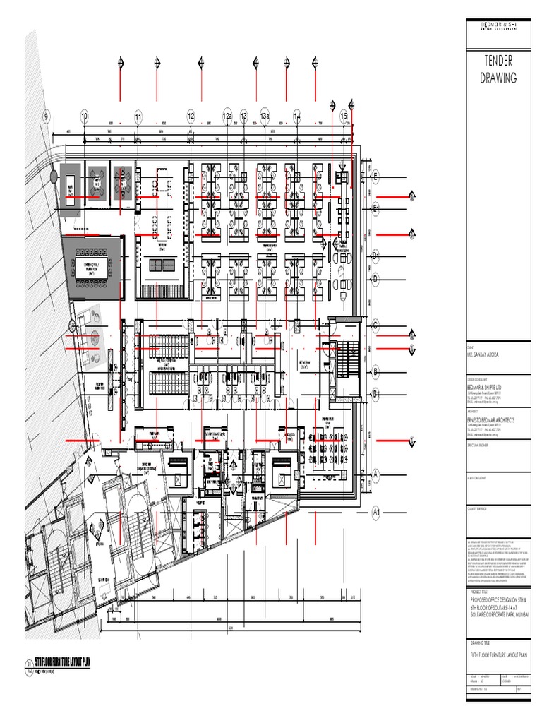 Fifth Floor Furniture Layout Plan | PDF | Technology & Engineering
