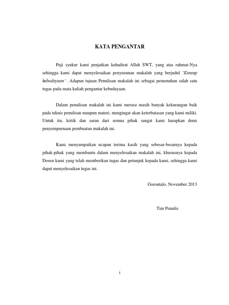 Makalah Pengantar Kebudayaan