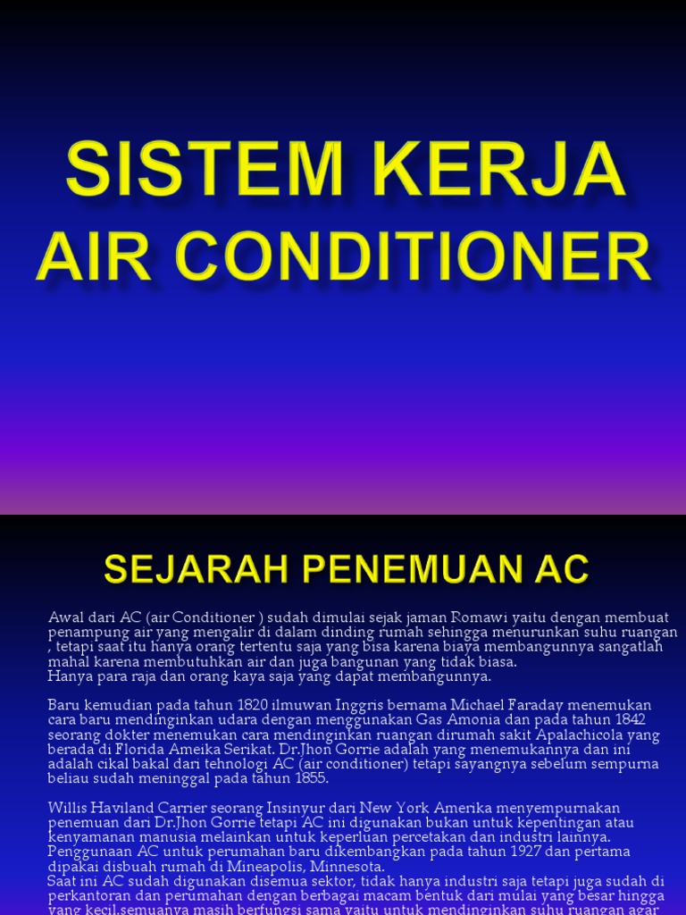 Sistem Kerja Air Conditionersharing Session
