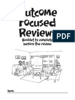 Outcome Focused Reviews: Booklet To Complete Before The Review