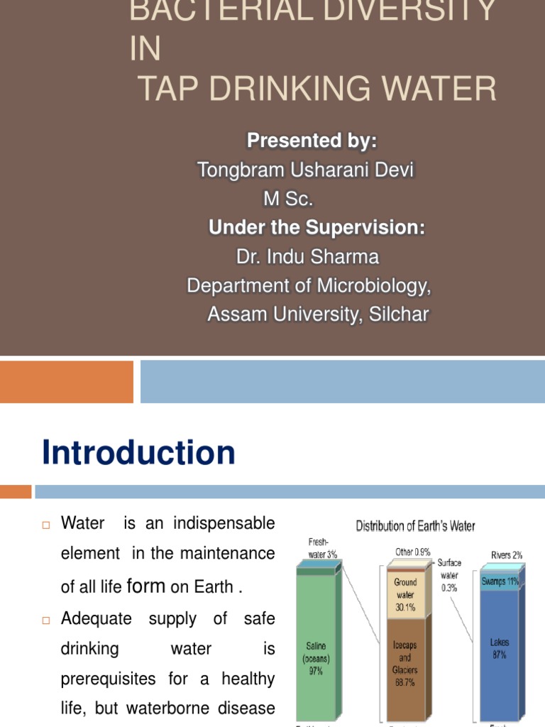 Bacterial Diversity in Tap Drinking Water | PDF | Bacteria | Microbiology