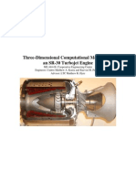 3-D Computational Modeling of An SR-30 Turbojet Engine