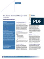 BA Business Management Top-Up Uni of Sunderland