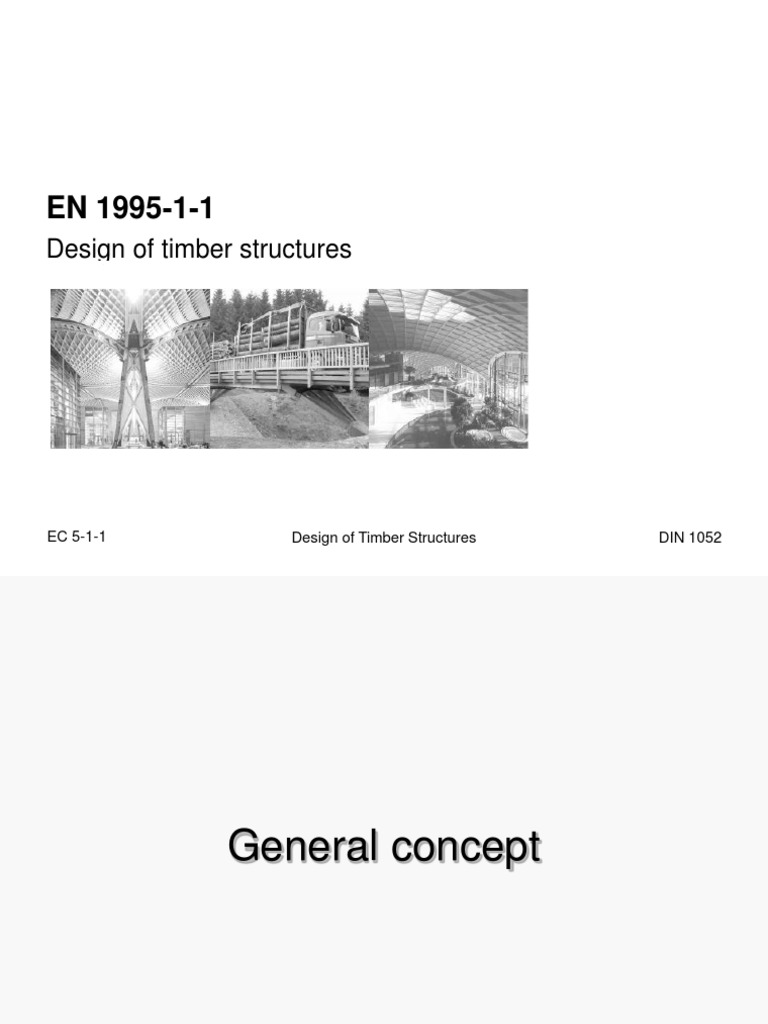 EN 1995-1-1 Timber Structure Design | PDF | Engineering | Physics