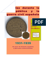 Monedas durante la II República y Guerra Civil Española