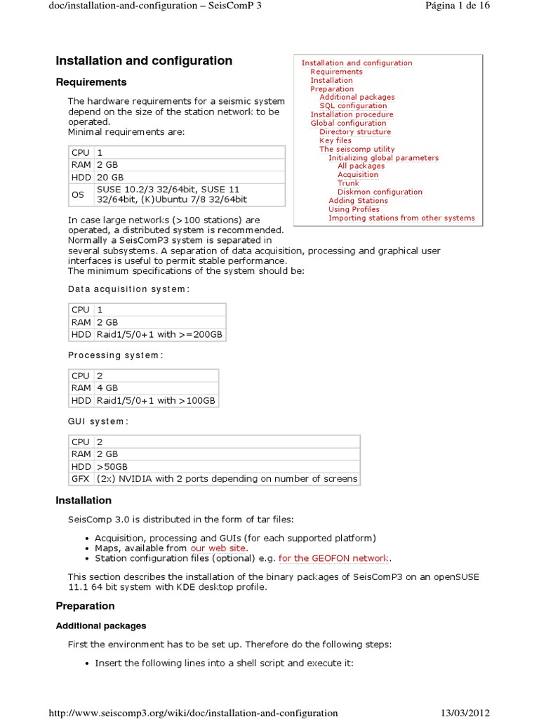 SeisComP3 Installation Guide | PDF | Computer File | Port (Computer ...