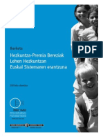 Hezkuntza-Premia Bereziak Sistemaren Erantzuna