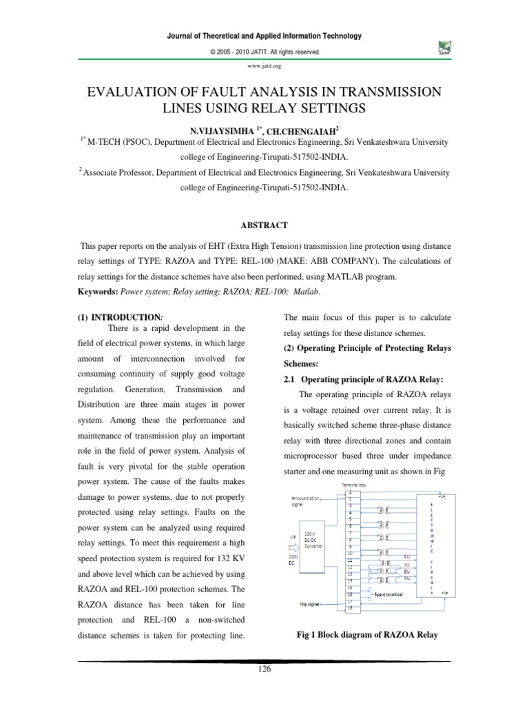 Relay Settings | PDF | Electrical Substation | Electrical Impedance