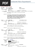 Greenfield Mass Police Log 031014 Through 03162014 9 1 1 Transport
