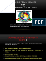 Como Elaborar Un Proyecto