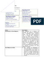 Due Diligence Process