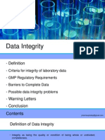 Presentation On Data Integrity