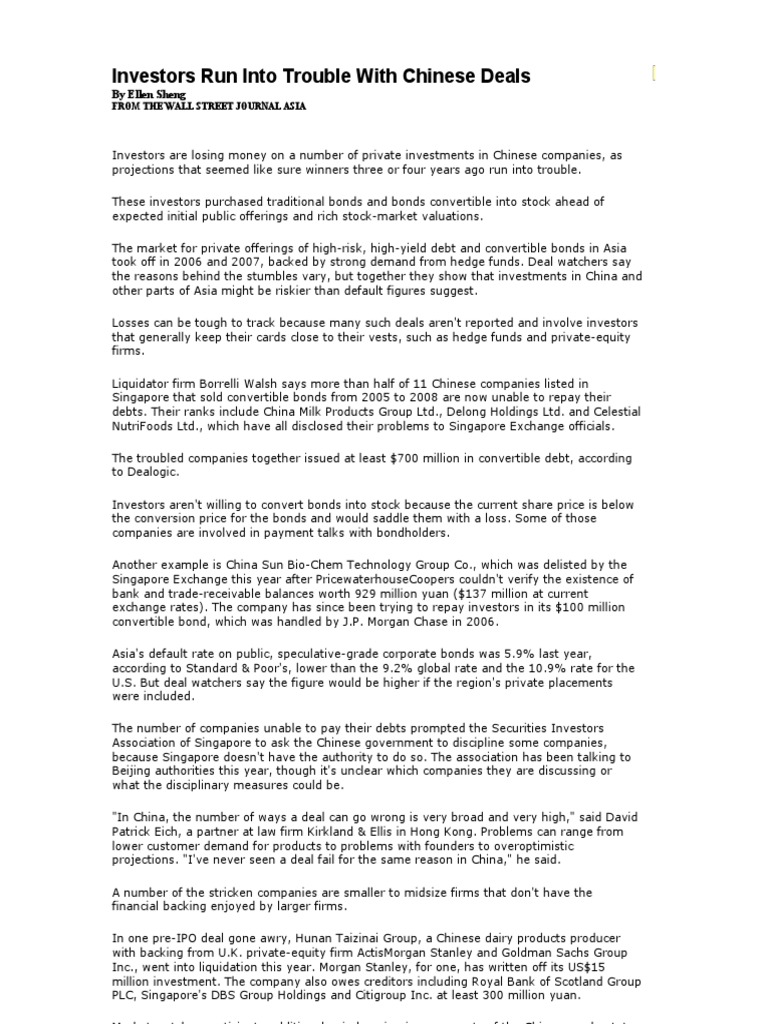 Trou Oble Deals 1 | PDF | Bonds (Finance) | Debt