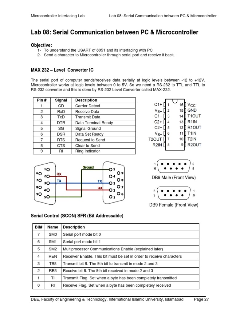 Serial Communication Lab Guide | PDF | Telecommunications | Computer ...