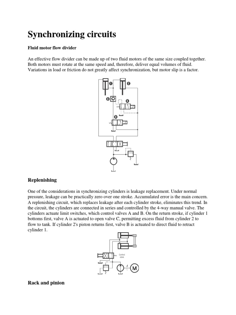 Hydraulic and Pneumatic Circuits PDF Pump Valve