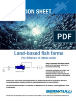 Bernoulli Filter Application Sheet - Land-Based Fish Farms