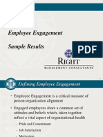 Employee Engagement Sample Results