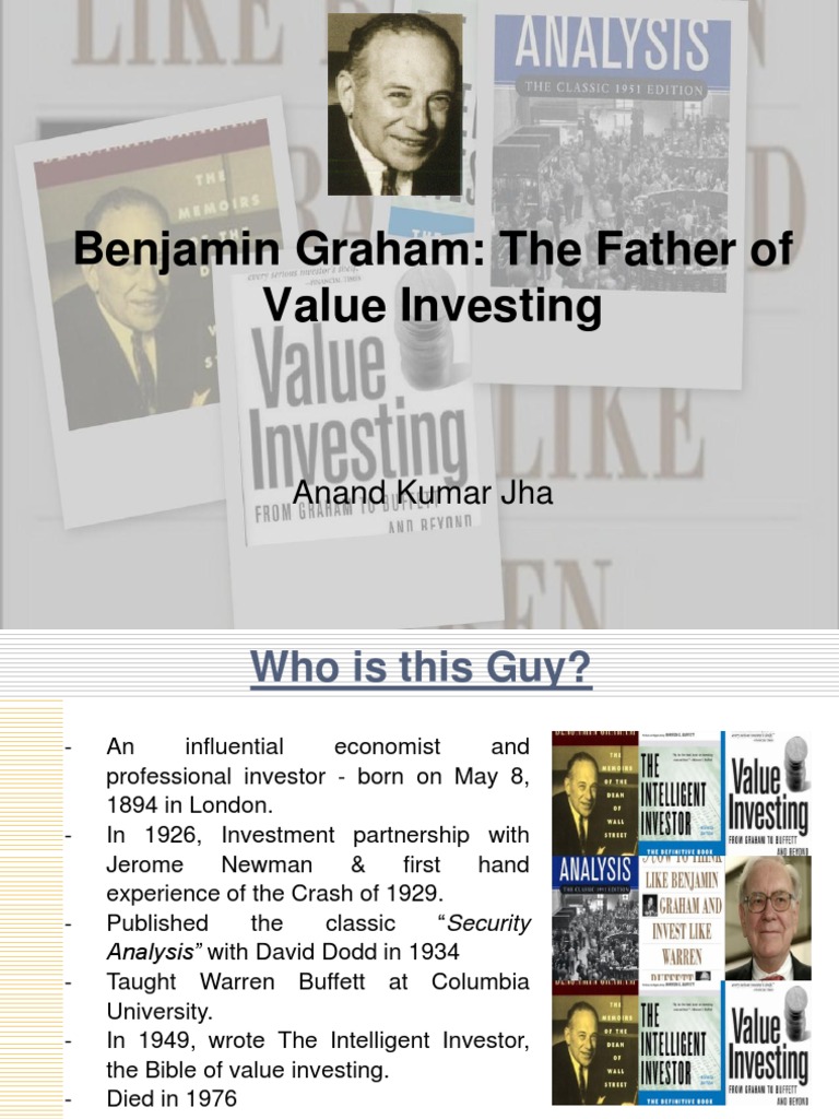 Value Investing - An Introduction To Benjamin Graham | PDF