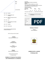 BUDGET TAX SEMINAR 2013 Programme 11 - Harare