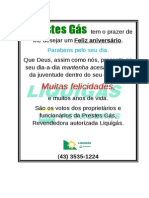 Cart a Parabens Gas