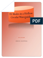 TE Modes in A Hollow Circular Waveguide