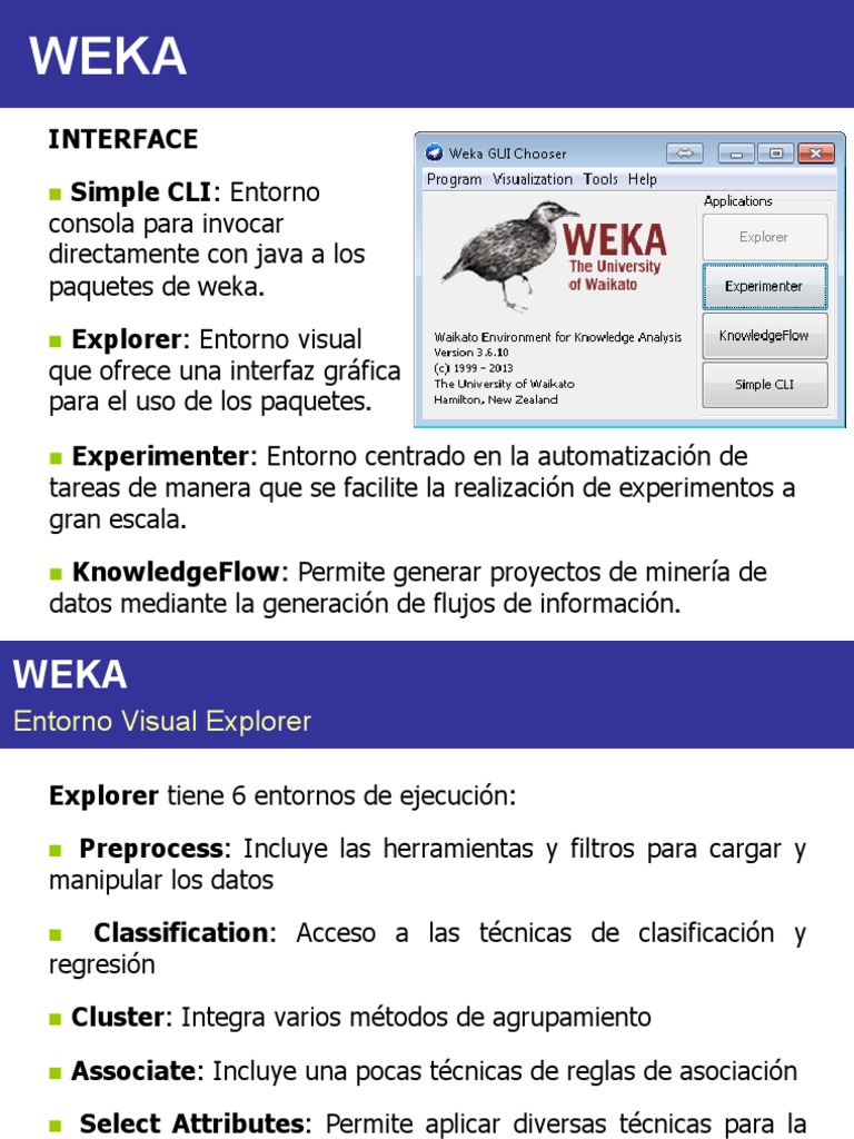 Interfaz y Algoritmos de WEKA | PDF | Programación de computadoras ...