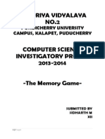 Computer Investigatory Project CBSE Class 12