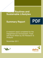 Habits Routines Sustainable Lifestyles EVO502 Final Summary Report Nov 20112