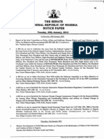 Senate Notice Paper Second Session