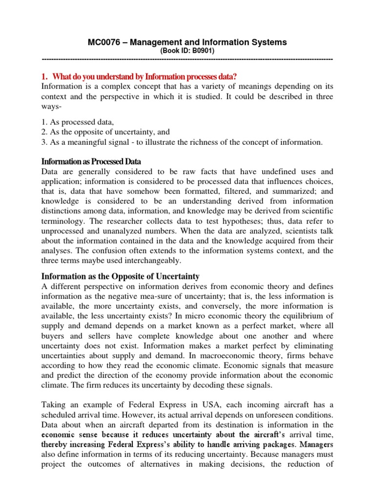 MC0076 Assignment Spring 2013 | PDF | Enterprise Resource Planning ...