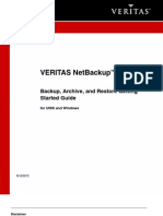 VERITAS NetBackup Backup, Archive, And Restore Getting Started Guide