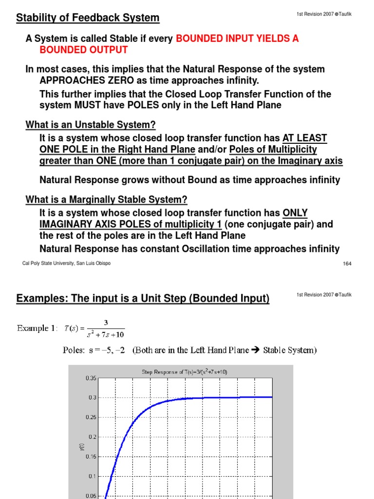 Stability Analysis of Feedback Systems | PDF