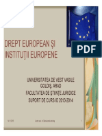 Drept European - Suport de Curs 2013-2014
