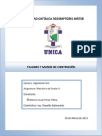 Taludes y Muros de Contención-Suelos Ii