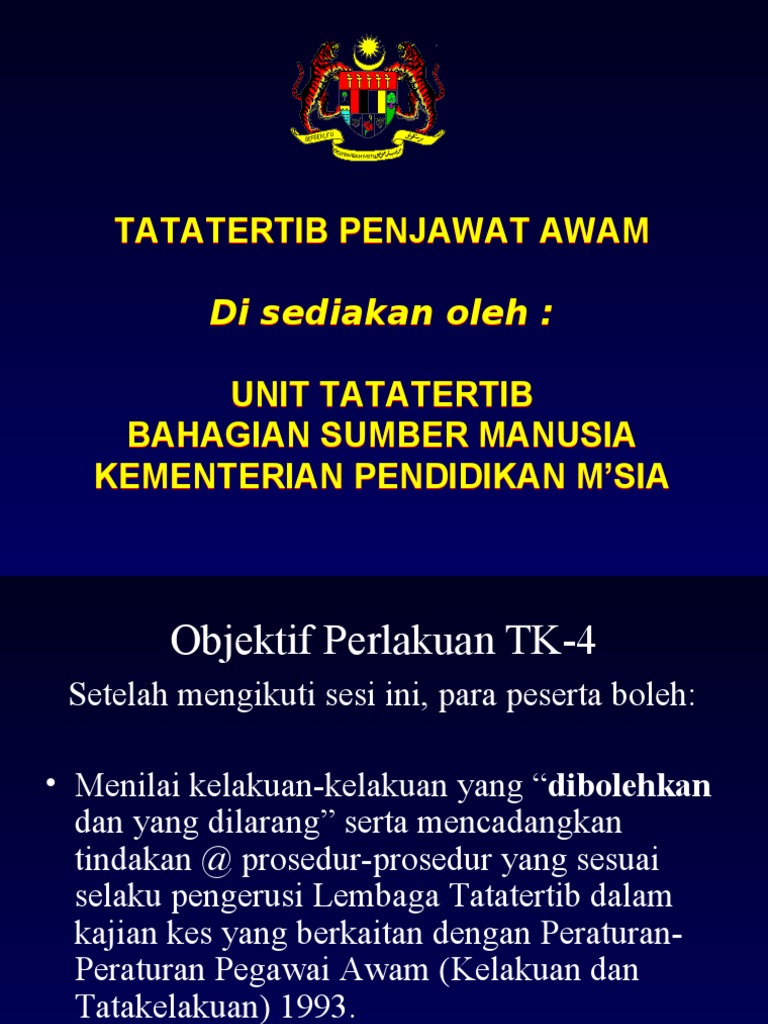 Tt Penjawat Awam - Tk-4.Ppt Baru