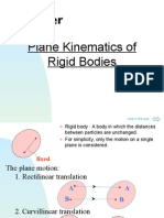 Plane Kinematics of Rigid Bodies: Jump To First Page