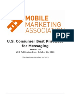 Mobile Marketing Association - U.S. Consumer Best Practices For Messaging