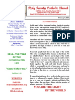HFC February 9 2014 Bulletin
