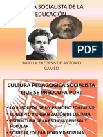 Teoría socialista de la educación bajo Gramsci