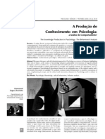 Tourinho 2003 A Producao de Conhecimento em Psi PDF