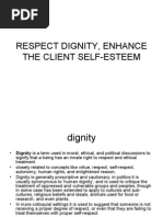 Download Respect Dignity Enhance the Client Self-esteem by multime SN20526681 doc pdf