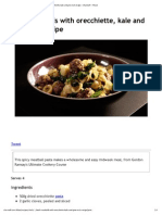 Beef Meatballs With Orecchiette, Kale and Pine Nuts Recipe PDF