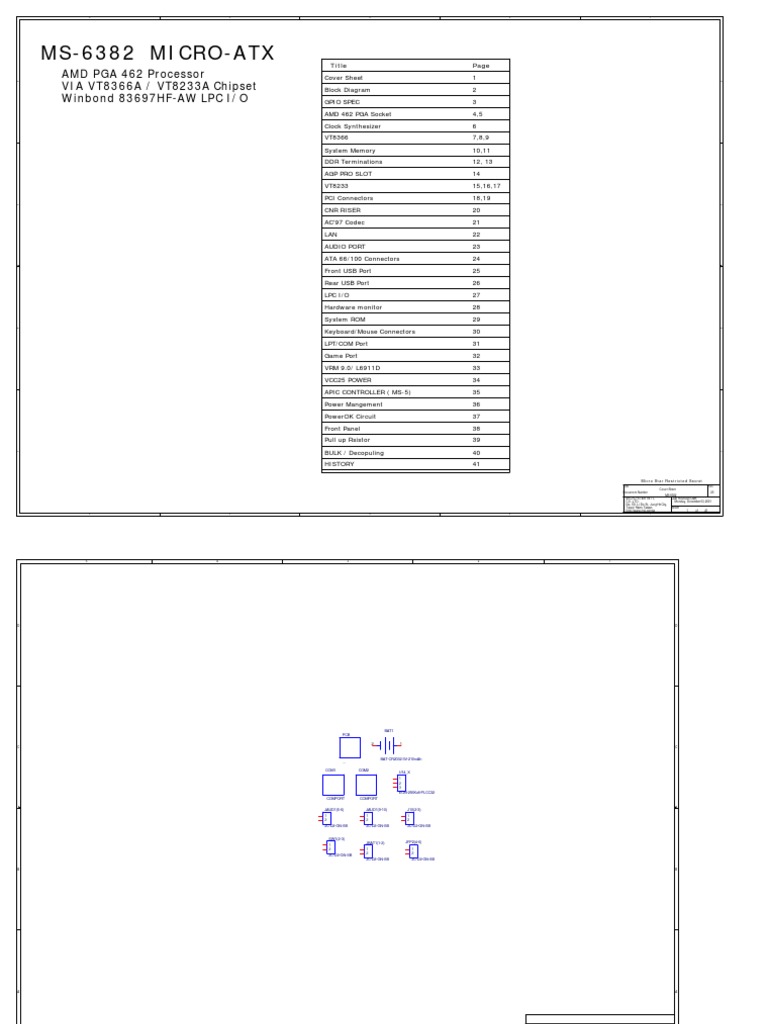 Msi Ms 63 Schematic Advanced Micro Devices Computer Hardware