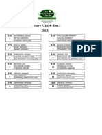 The Country Club Invitational 2014 Day 2 Draw