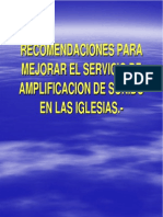 Recomendaciones para Mejorar El Servicio de Amplificacion PDF