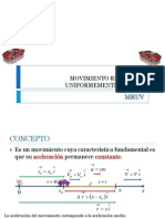 5 Movimiento Rectilíneo Uniformemente Variado PDF