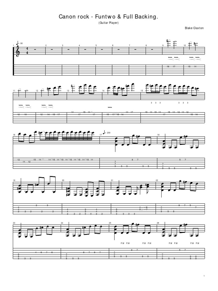 Tuxguitar Canon Rock Funtwo Pdf