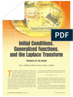 Initial Conditions, Generalized Functions, and the Laplace Transform