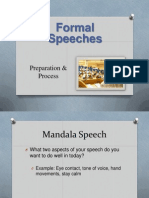 Formal Speeches